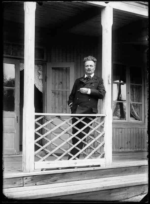 August Strindberg på Furusund 1904 Foto Otto Johansson