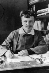 Bildnr 27 August Strindberg, Gersau 1886 Självporträtt