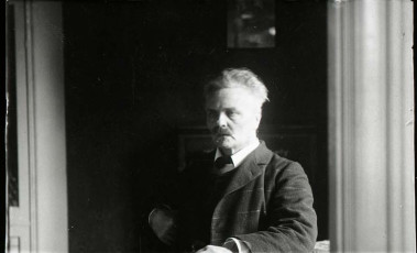 Strindberg i Blå tornet 1908. Foto: Herman Anderson